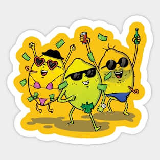 Lemon Party Time Sticker